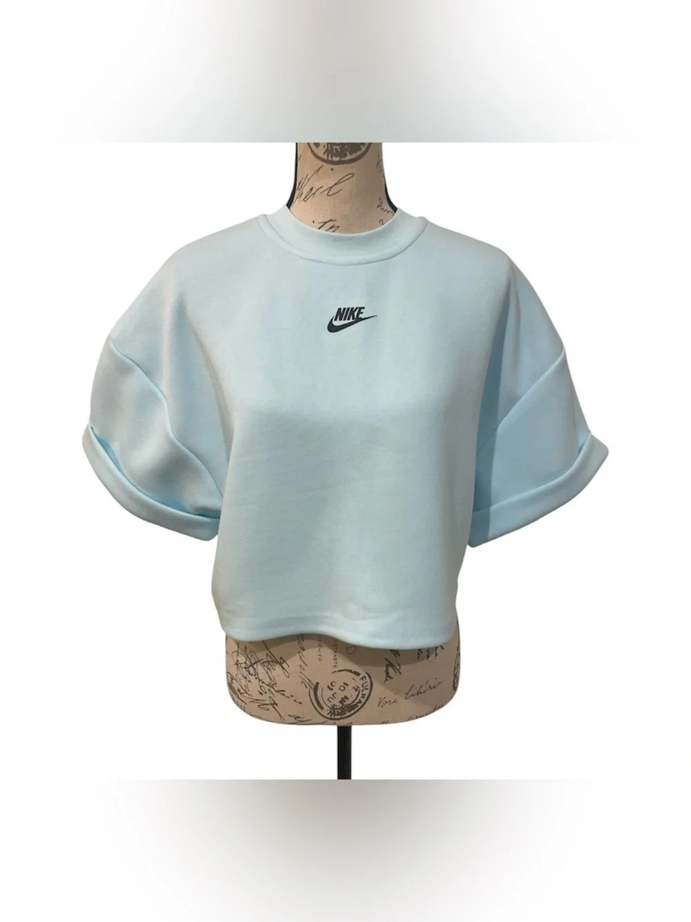 Nike Sportswear Oversized Cropped Double-Zip Sweatshirt | Size Small | Like New